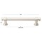 Gliderite Hardware 5-1/16 in. Center to Center Satin Nickel Classic Euro Bar Pull - 4361-128-SN 4361-128-SN-1 - alternate 4
